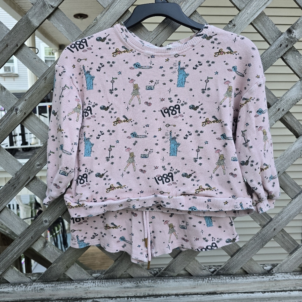 Kids Pink Patterned "1989" Era Pajamas